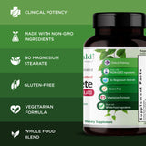 EMERALD LABS Complete Premium Multi — tableau d'ingrédients, enzymes digestives et probiotiques inclus.