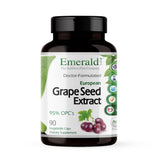 Emerald Labs Extrait de pépins de raisin européen — bouteille montrant l’emballage et l’antioxydant potentiel