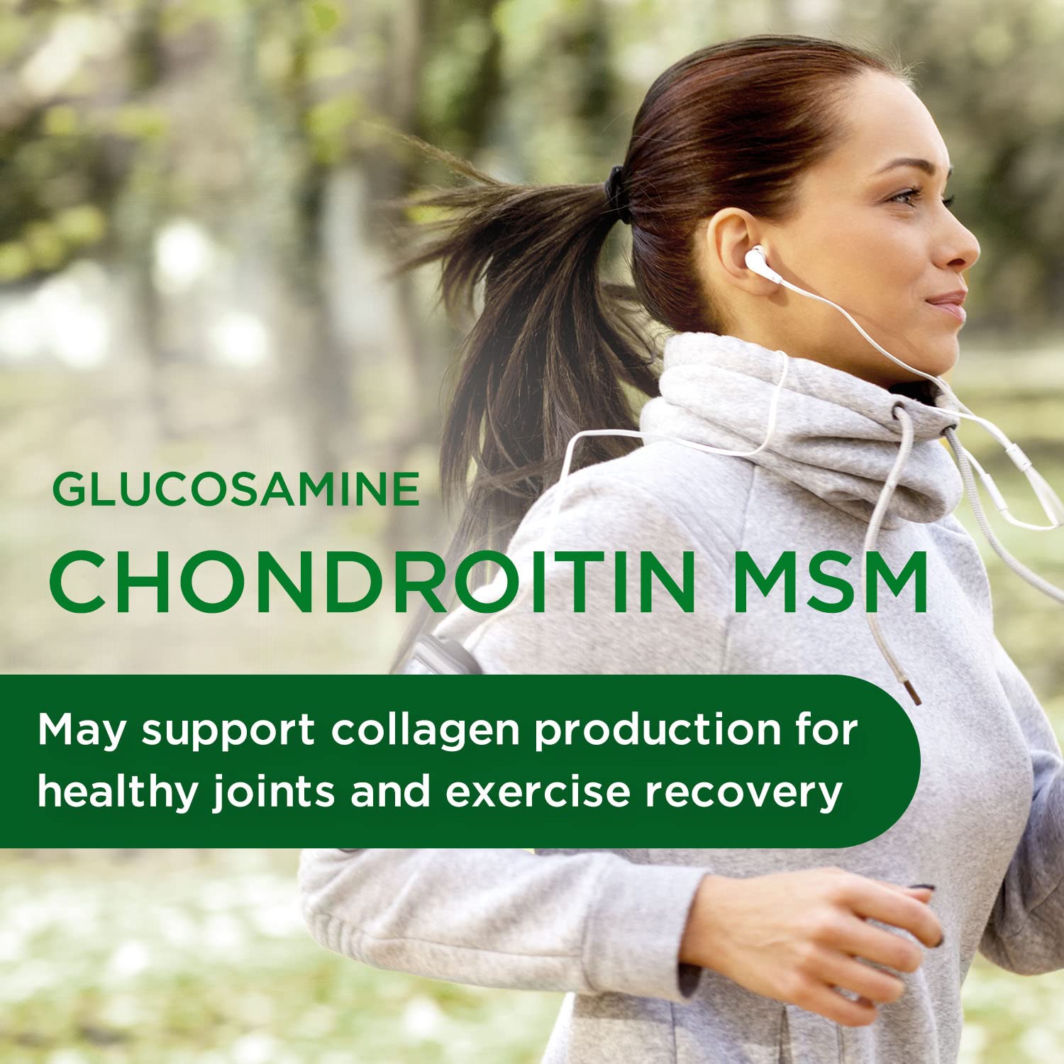 Emerald Labs glucosamine-chondroitine-msm, capsules végétales: option sans gluten et facile à avaler.