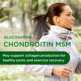 Emerald Labs glucosamine-chondroitine-msm, capsules végétales: option sans gluten et facile à avaler.