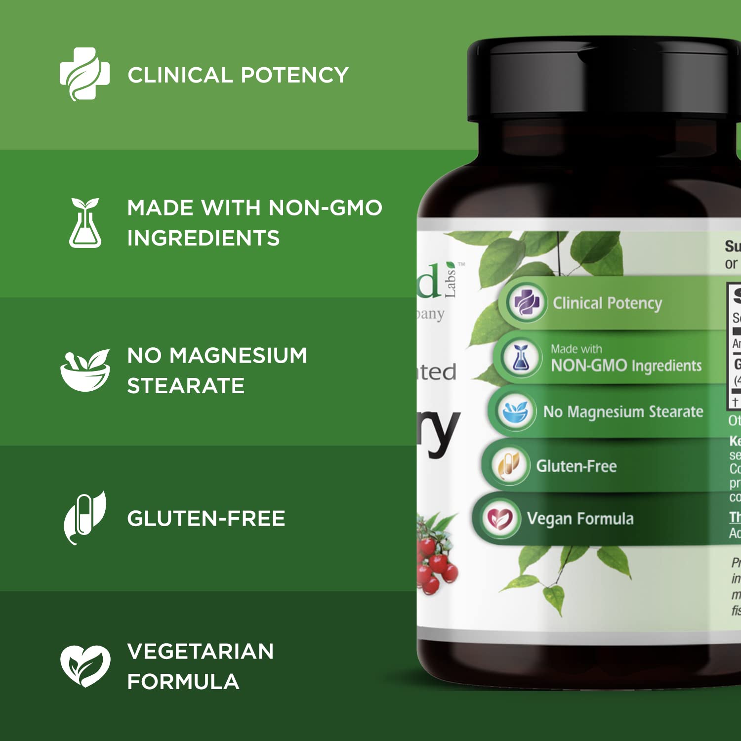 EMERALD LABS Goji Berry – emballage et capsules pour un soutien hépatique potentiel.