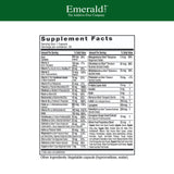 EMERALD LABS Ingrédients bio-disponibles: meilleure absorption potentielle