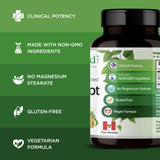 Emerald Labs Maca: étiquette vegan et sans gluten pour choix sûr.