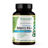 Gélules Emerald Labs Men 45+ dans une bouteille, soutien énergétique potentiel.