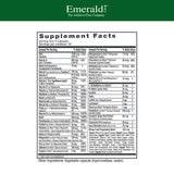 Capsules végétales Emerald Labs Men 45+ dans l'emballage, sans gluten.