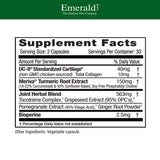EMERALD LABS UC-II – image des curcuminoïdes Meriva favorisant la flexibilité et le confort articulaire.