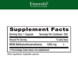 Gélules MSM 1000mg Emerald Labs – prise quotidienne facile