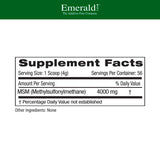 MSM Emerald Labs – doseuse pratique, dosage précis favorisant une routine quotidienne.