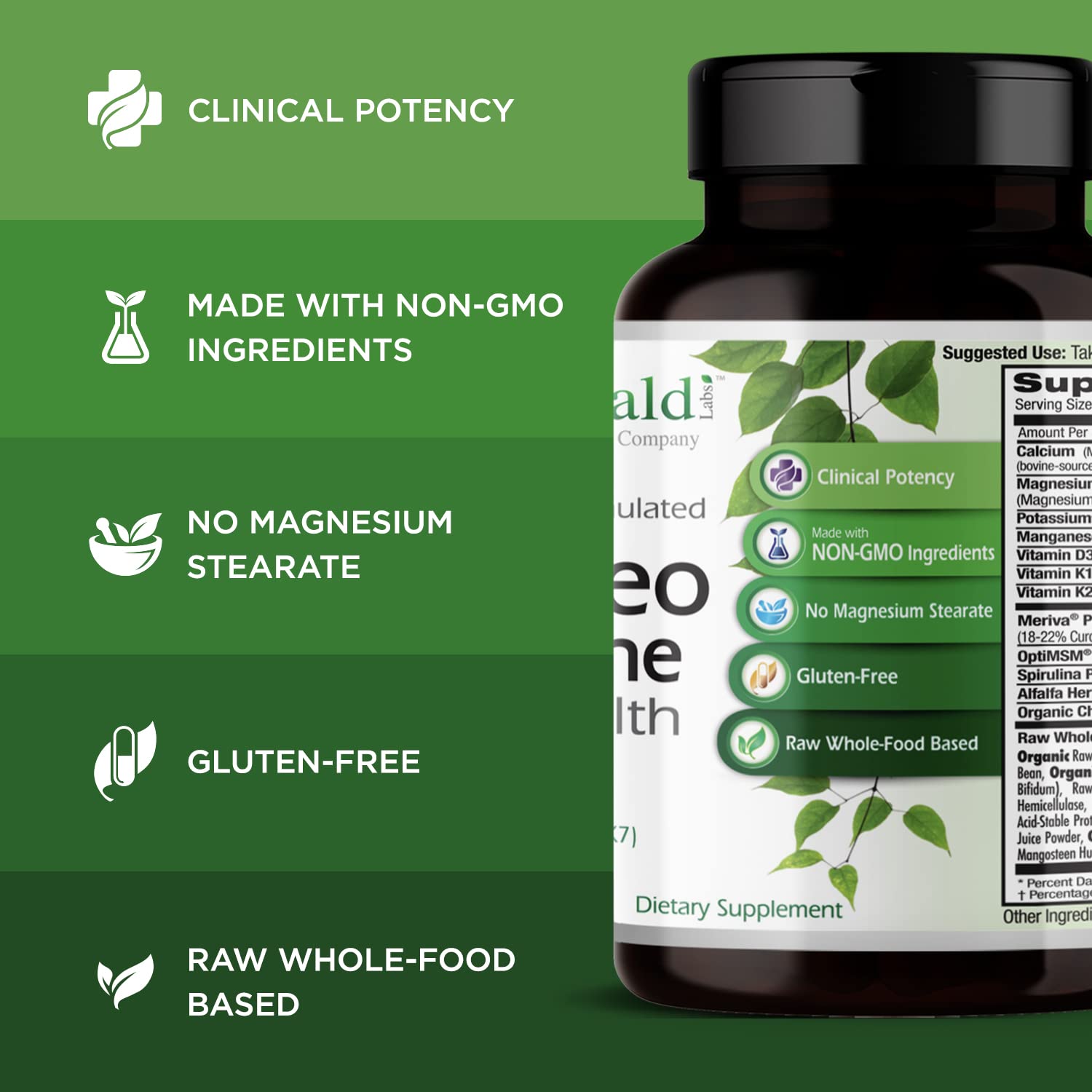 EMERALD LABS Osteo dose quotidienne: pratique pour votre routine