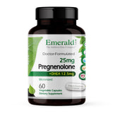 EMERALD LABS Pregnenolone 50 mg et DHEA 25 mg - bouteille élégante avec soutien hormonal potentiel
