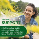 Bouteille ambrée EMERALD LABS Quercetin Phytosome Plus protégeant les nutriments sensibles.