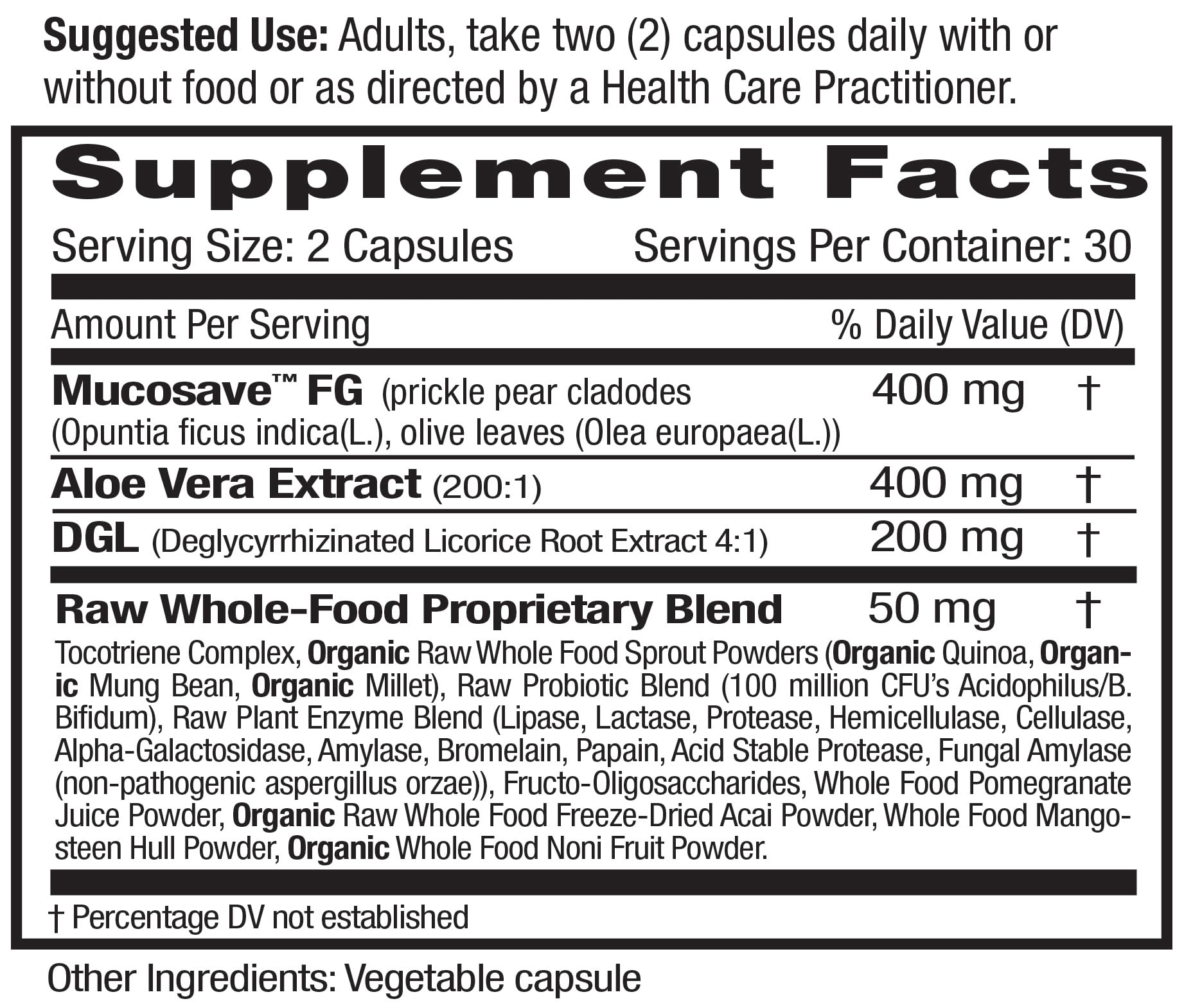 EMERALD LABS Reflux Health — bouteille de capsules végétales faciles à avaler.