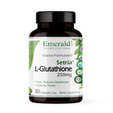 EMERALD LABS Setria L-Glutathione: bouteille et gélules, soutien immunitaire potentiel.