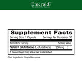 EMERALD LABS Setria L-Glutathione: gélules végétales, absorption potentielle.