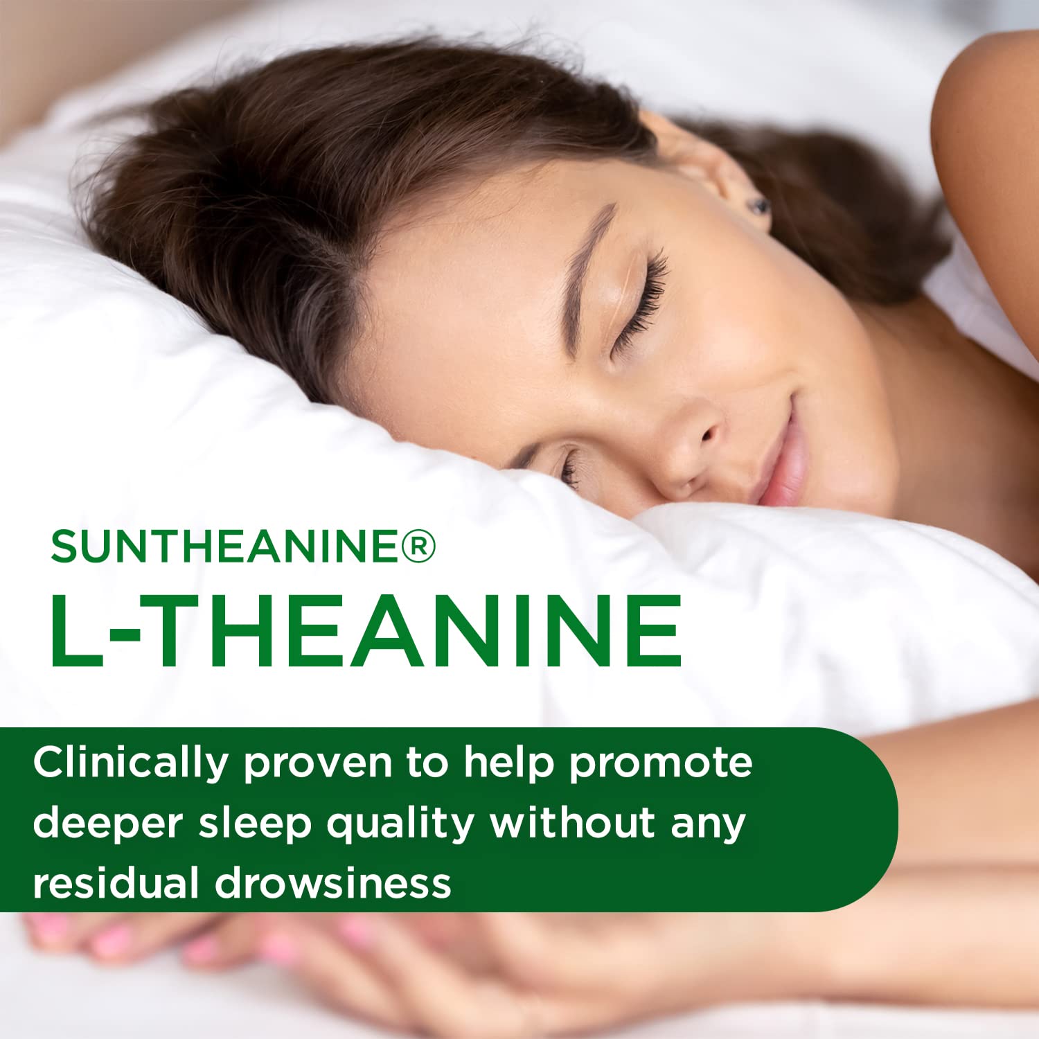 Suntheanine L-Theanine inclus dans Sleep Health pour favoriser une détente mentale.