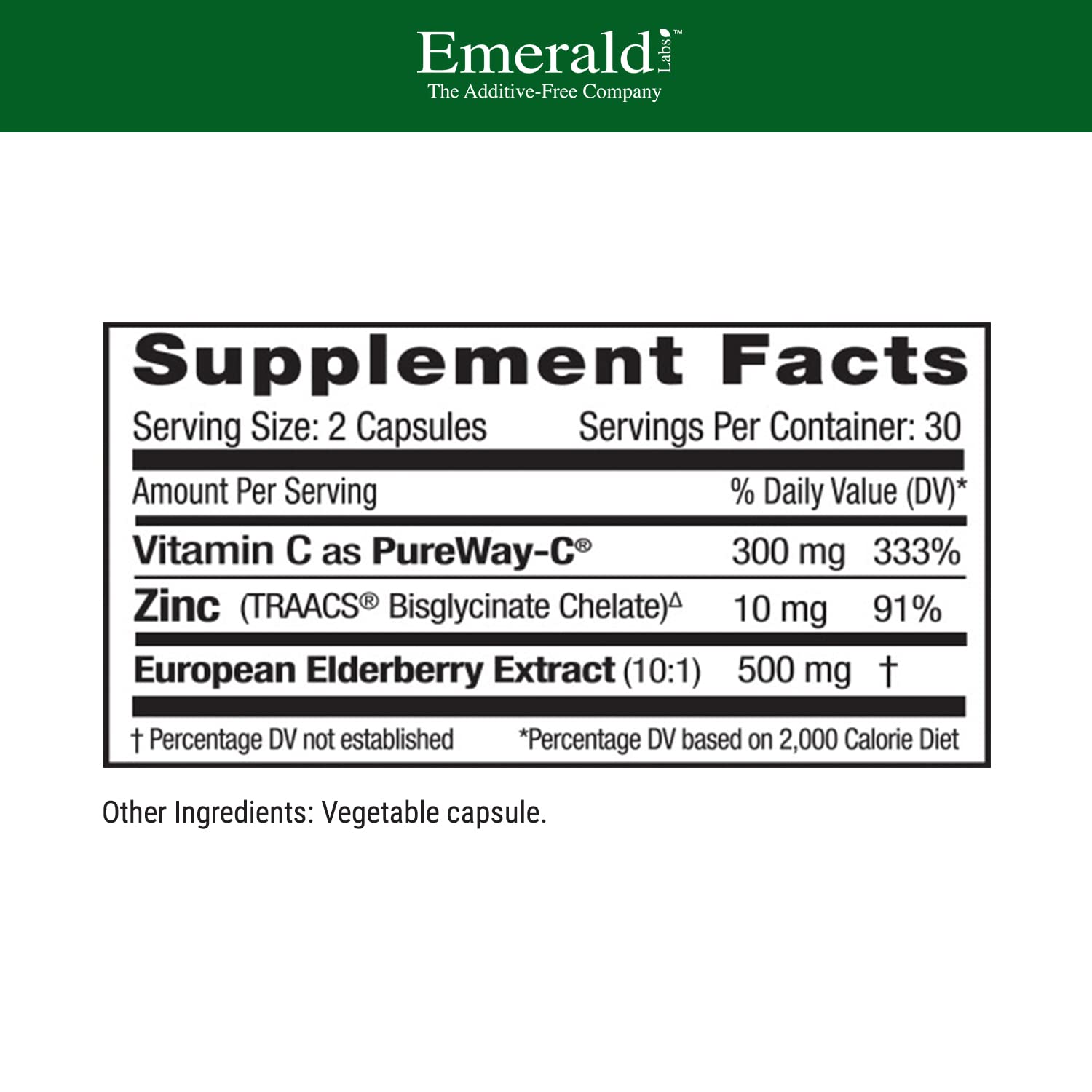 EMERALD LABS Sureau Plus – extrait de sureau européen pour le soutien immunitaire