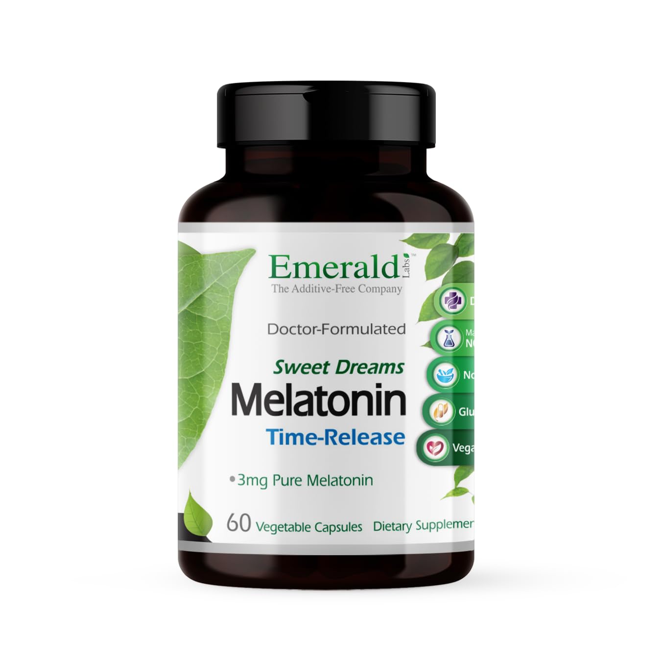 EMERALD LABS Sweet Dreams melatonine – bouteille prête pour le sommeil.