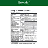 EMERALD LABS Femme 45+ — etiquette-dosage: étiquette claire pour un apport quotidien adapté