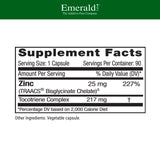 Capsules Emerald Labs Zinc 25 mg faciles à prendre au quotidien