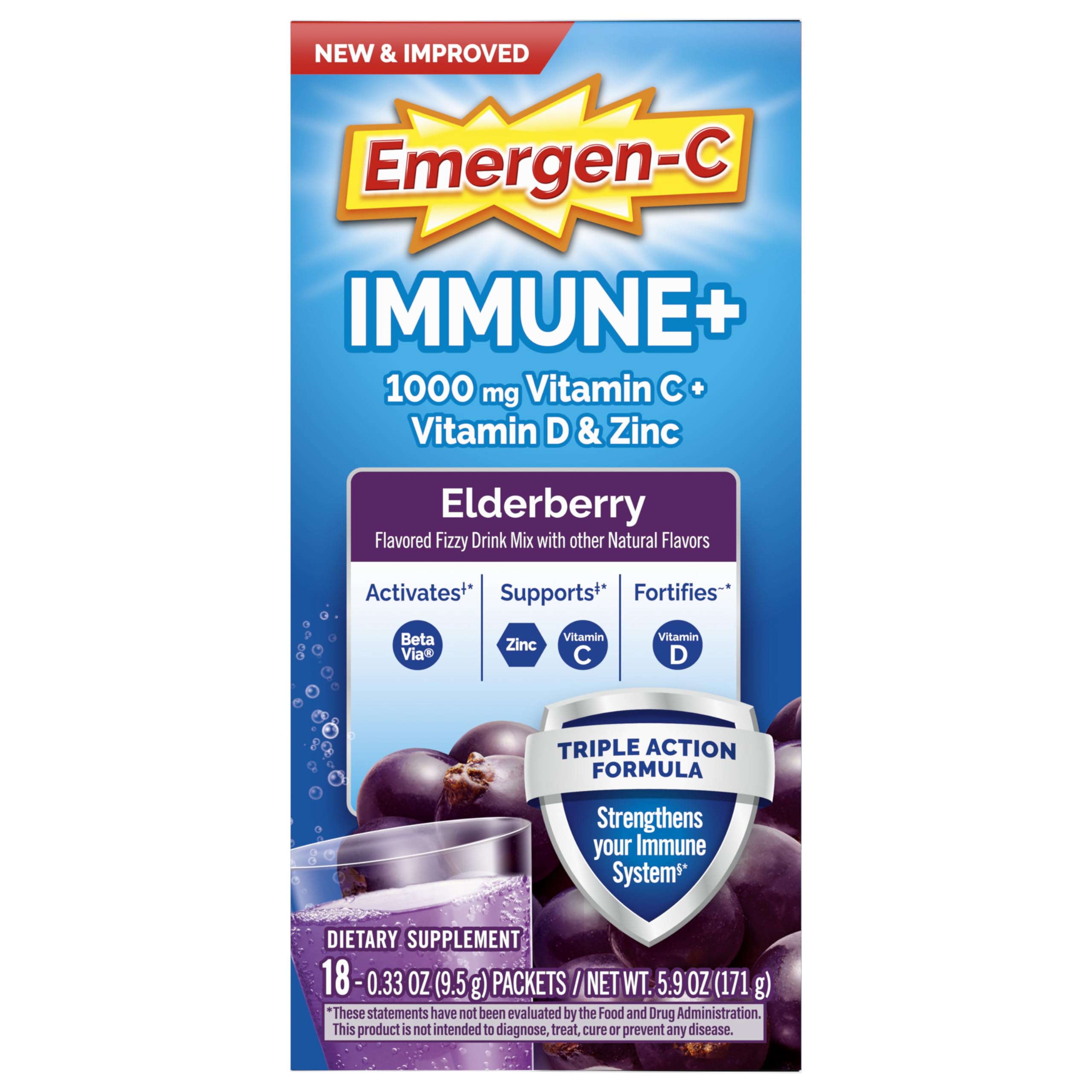 Emergen-C Formule végétarienne sans gluten: adaptabilité aux régimes