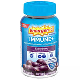 Gommes Emergen-C Immune+ Sureau dans une bouteille, soutien pratique au quotidien.