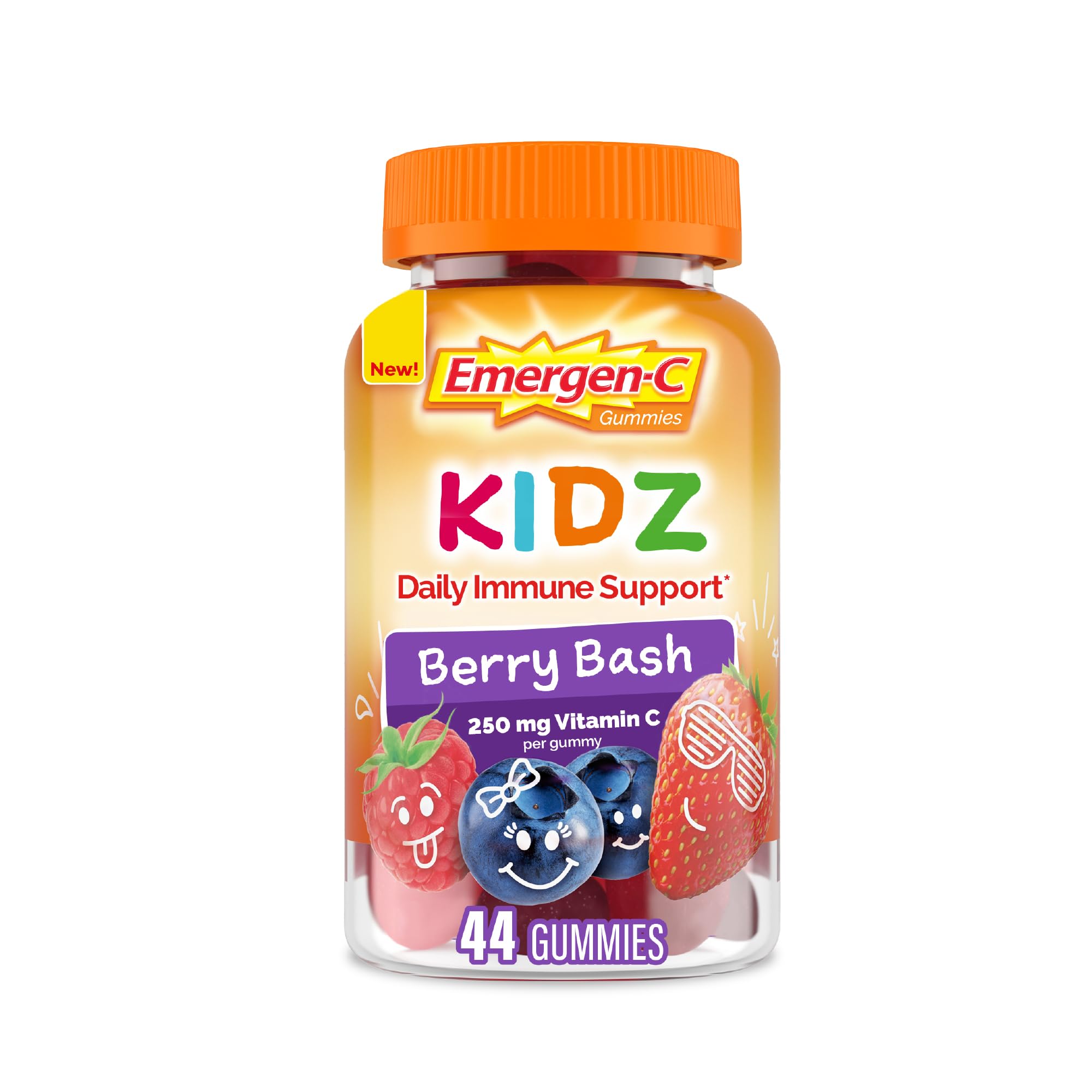 Gomme Emergen-C Kidz Berry Bash, texture douce et agréable pour goûter sans effort