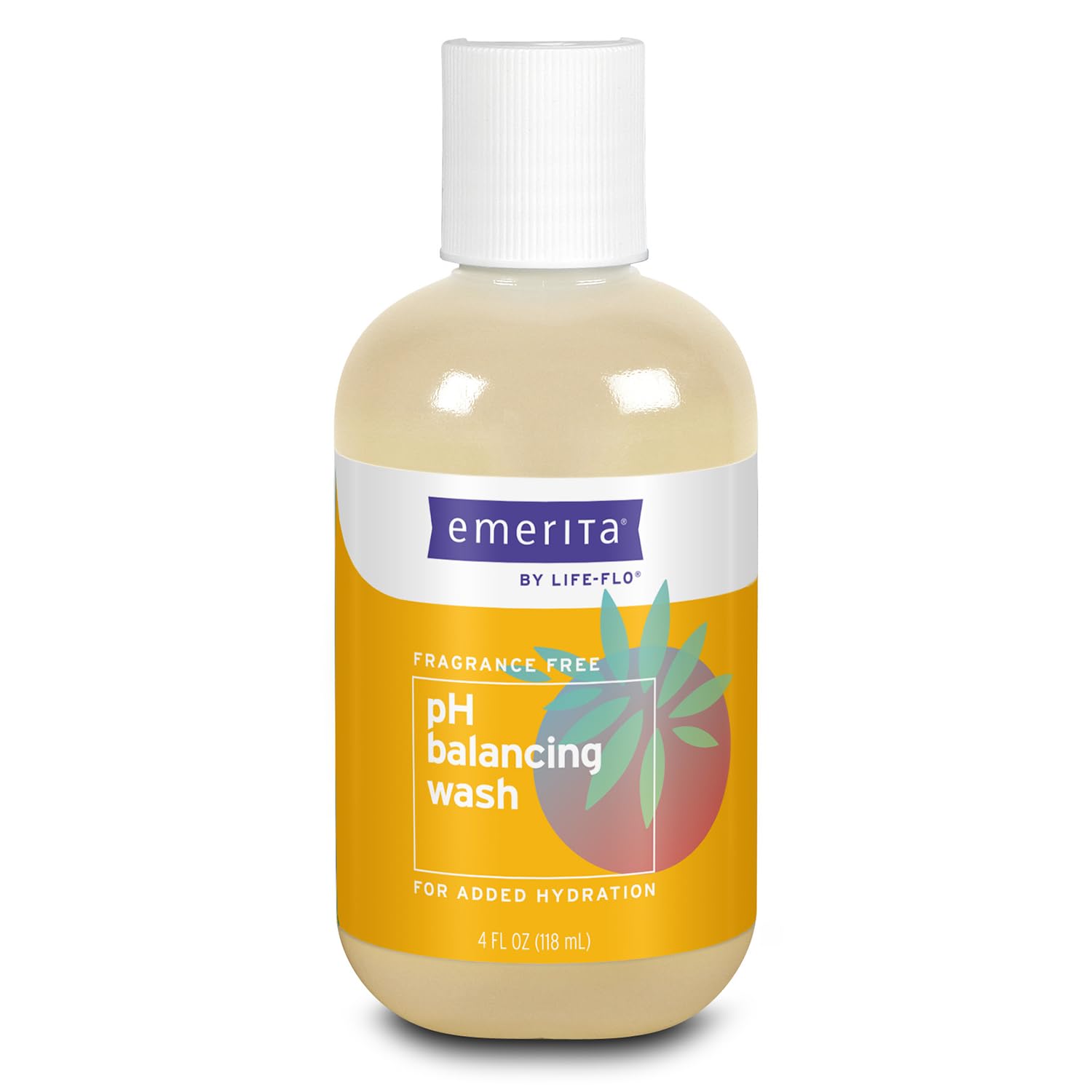 Emerita Lifeflo bouteille nettoyant intime hydratant et respectueux du pH.