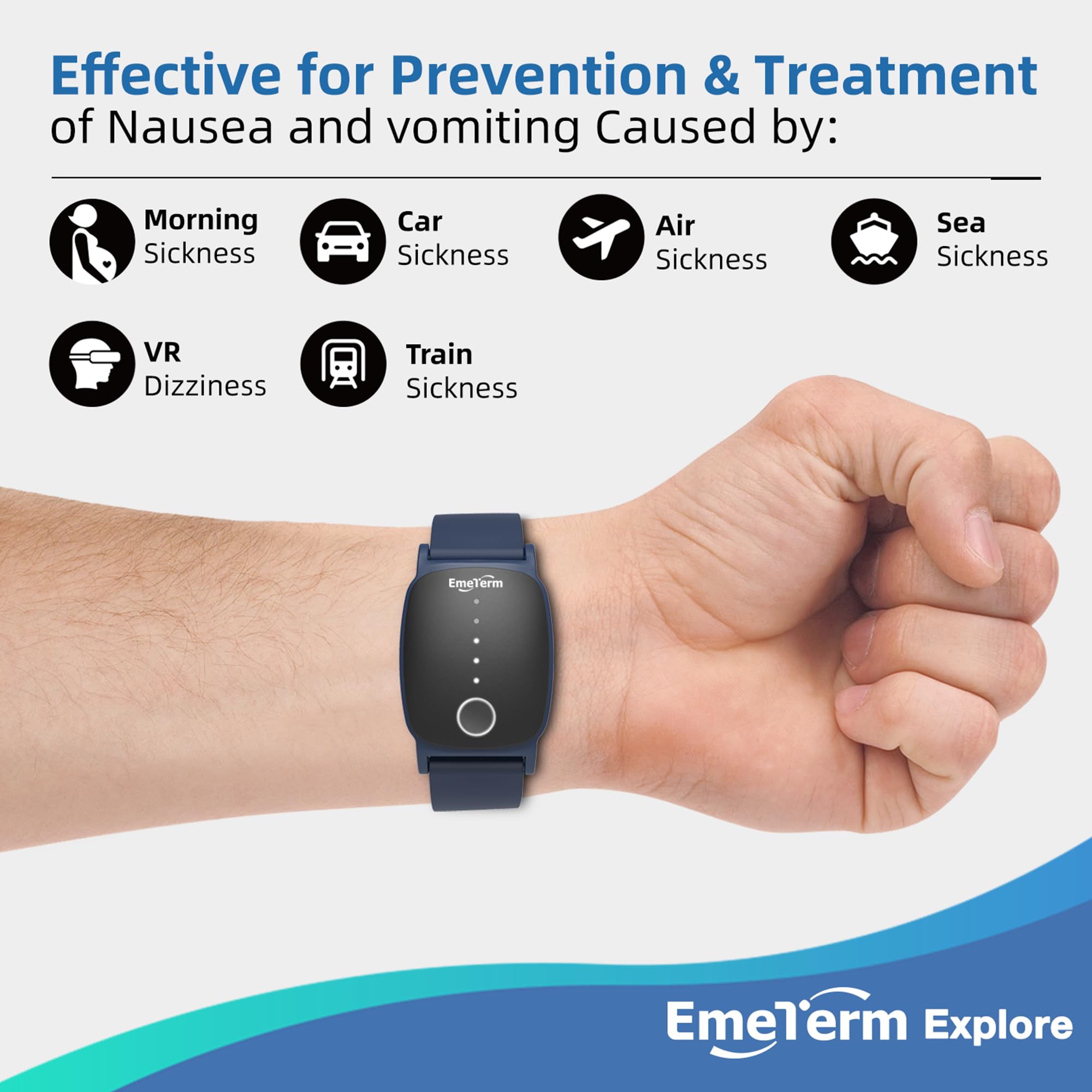 Bracelet IP67 etanche et design a electrodes verticales fiable