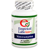 Empirical Labs Vascuzyme 90 gélules en bouteille, soutien potentiel à la microcirculation.