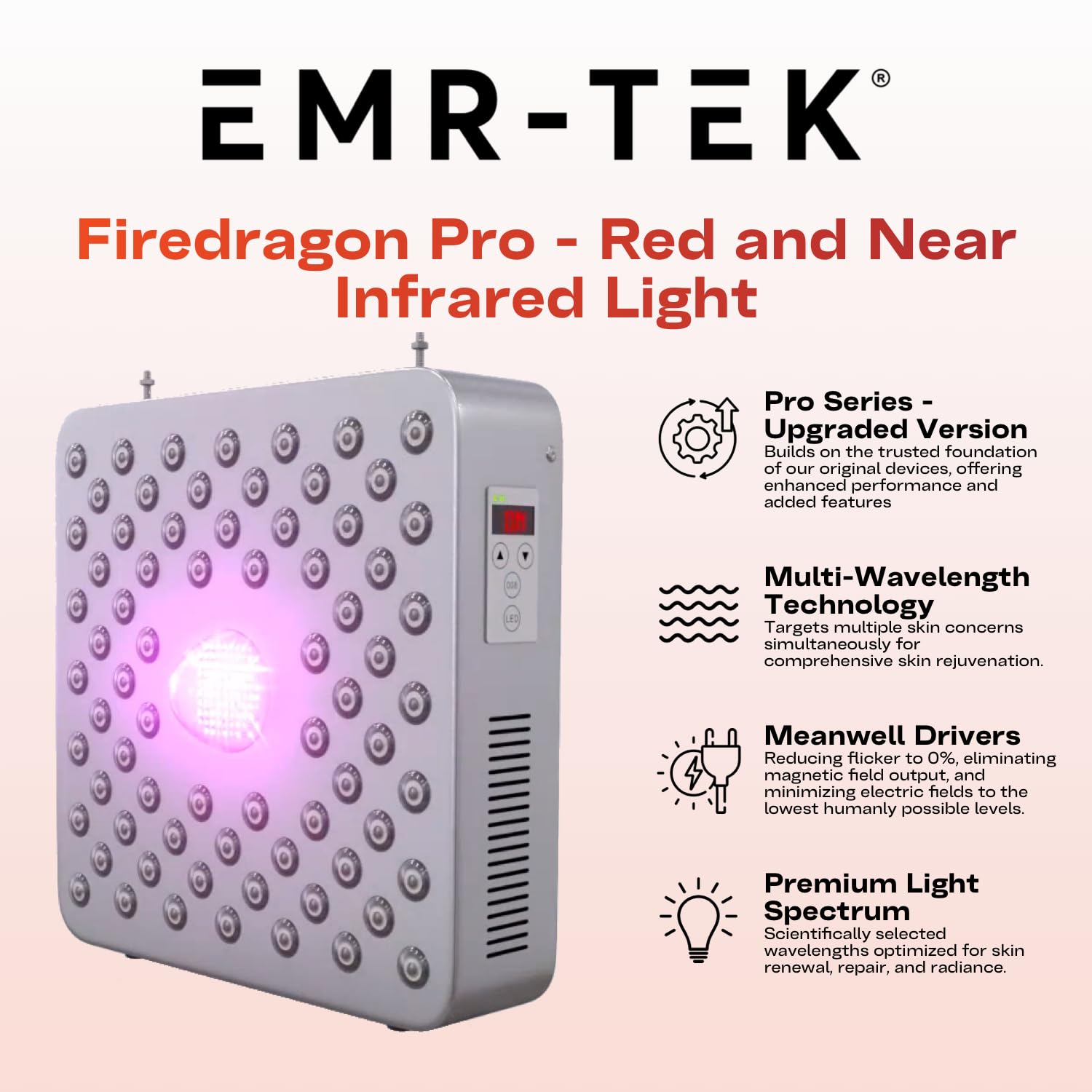 EMR-TEK Firedragon Pro, utilisation sans contact, pratique à domicile.