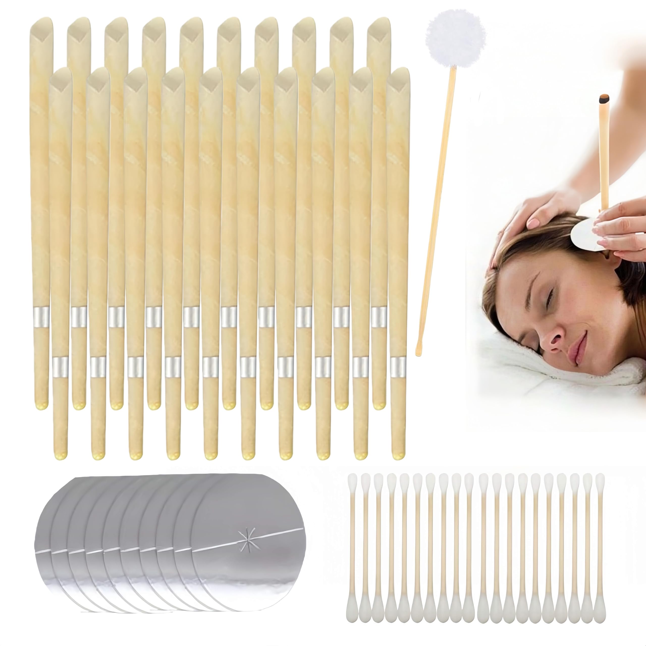 EMRPQN kit nettoyage oreilles – cônes pour un nettoyage en douceur et sûr à domicile.