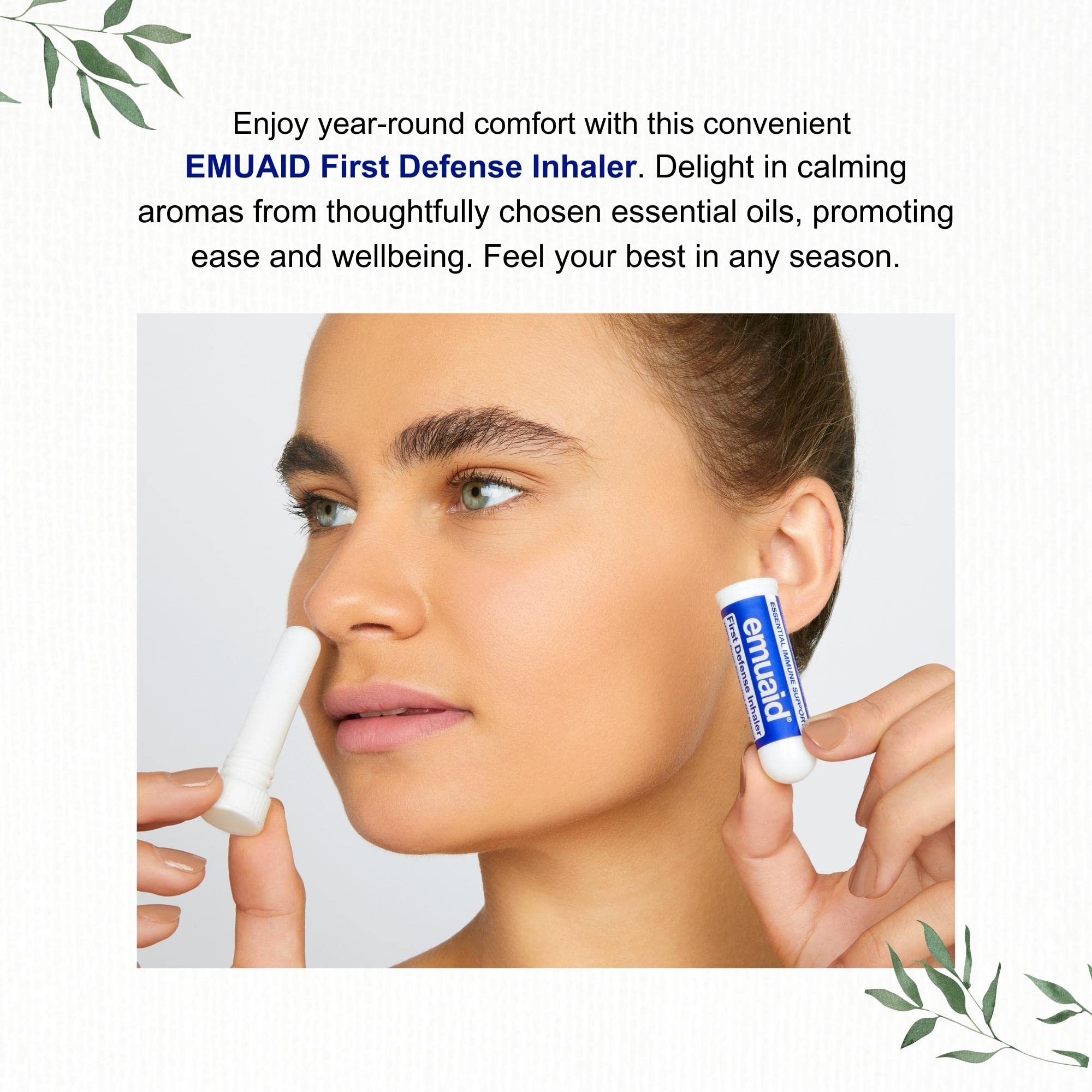 EMUAID inhalateur nasal bien-être quotidien pour une sensation de clarté.