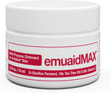 EMUAIDMAX Pommade dans son pot, soulage rapidement l'irritation cutanée.