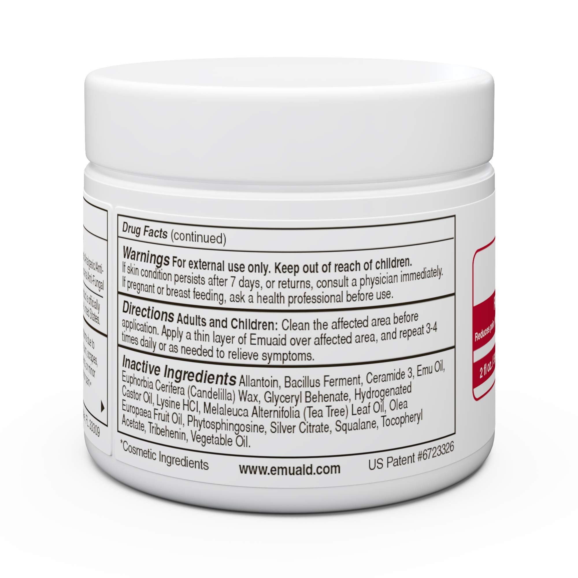 Application ciblée sur zones sensibles avec EMUAIDMAX pour un confort rapide.