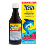 Ballena Azul Emulsion: bouteille d'huile de foie morue riche en Oméga-3.
