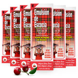 Emulsion de Escocia cerise – bouteille 192 ml, goût fruité facilitant l usage quotidien