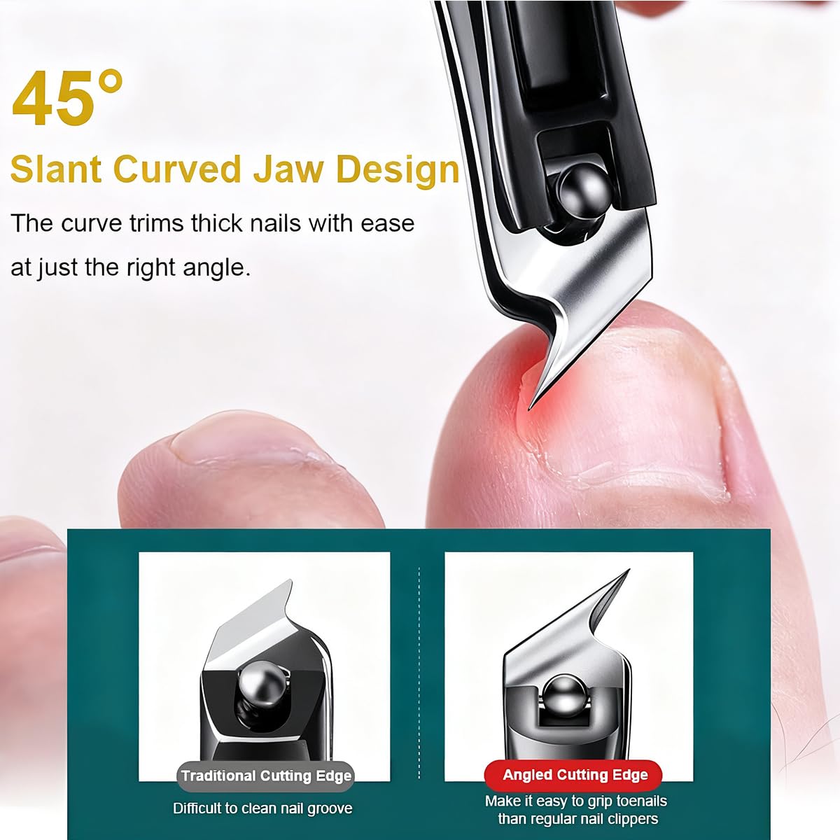 EMWEYKE clippeur d’ongles avec étui et rangement: voyage pratique