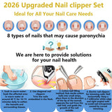 EMWEYKE clippeur d’ongles inclined et oblique: coupe précise des ongles