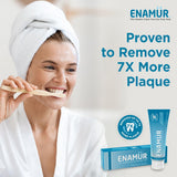 ENAMUR Pâte dentifrice fibre végétale texture visible pour nettoyage en profondeur.