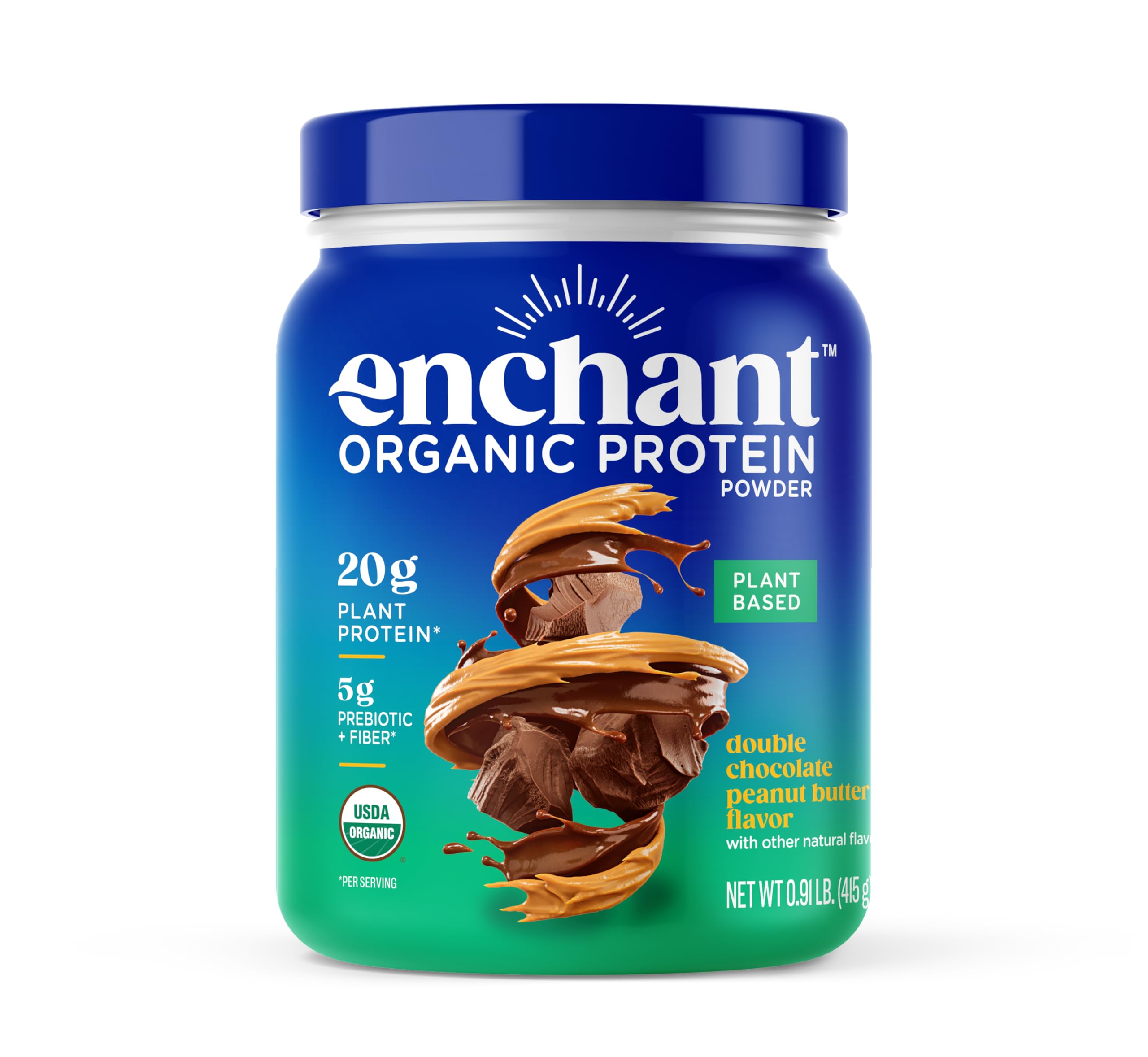 Enchant-Protéine Chocolat-Cacahuète : sachet, saveur riche et gourmande.