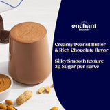 Enchant-Protéine : mélange prêt à boire dans un verre élégant.
