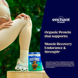 Enchant-Protéine : logo USDA Organic bien visible sur l’emballage.