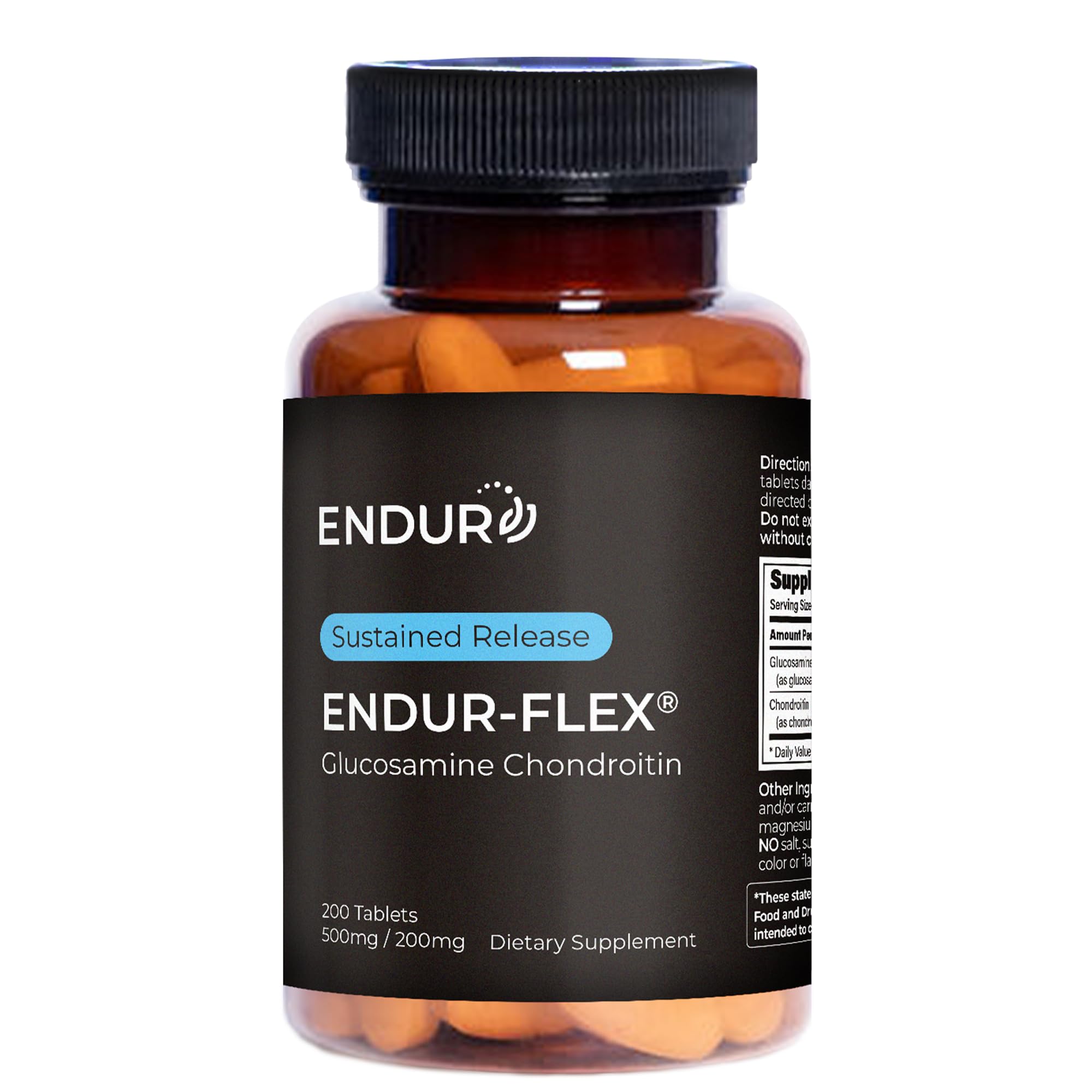 Endur-Flex, bouteille Endurance Products visible, soutien potentiel des articulations pour mobilité active.