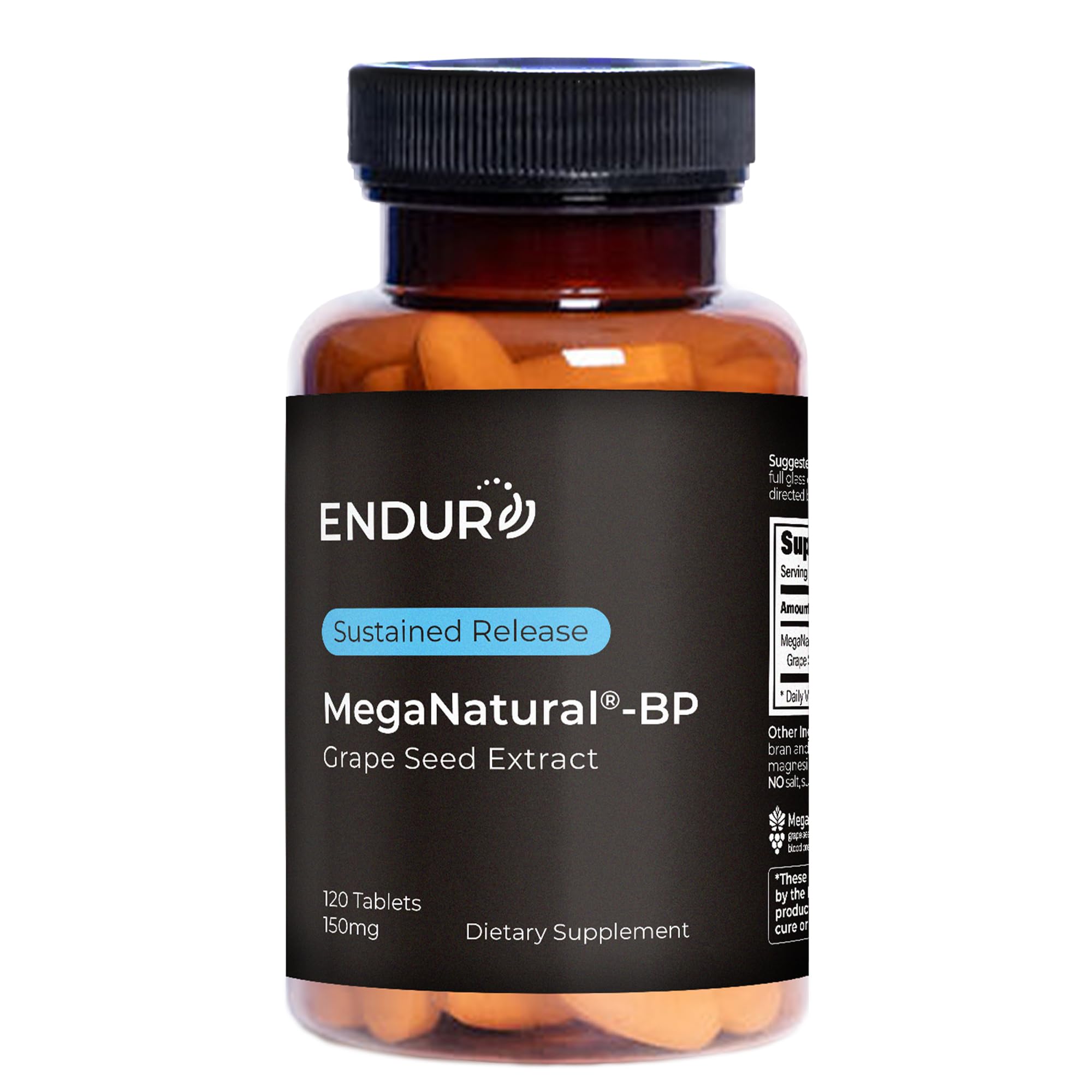 Endur MegaNatural-BP, comprimé à libération prolongée favorisant une absorption stable.