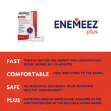 Enemeez Docusol Plus benzocaïne: apaisement pendant l'utilisation.