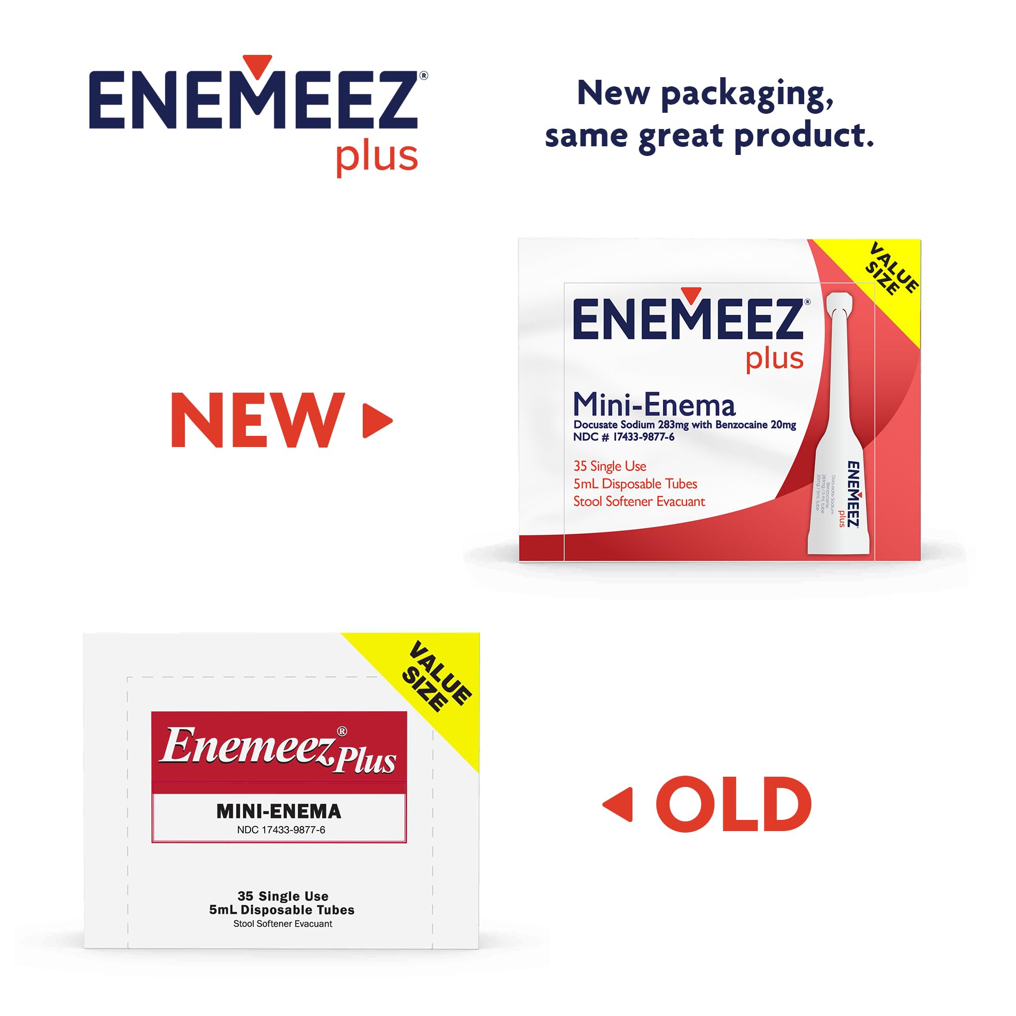 Enemeez Plus — dose 283 mg de docusate pour soutenir le transit