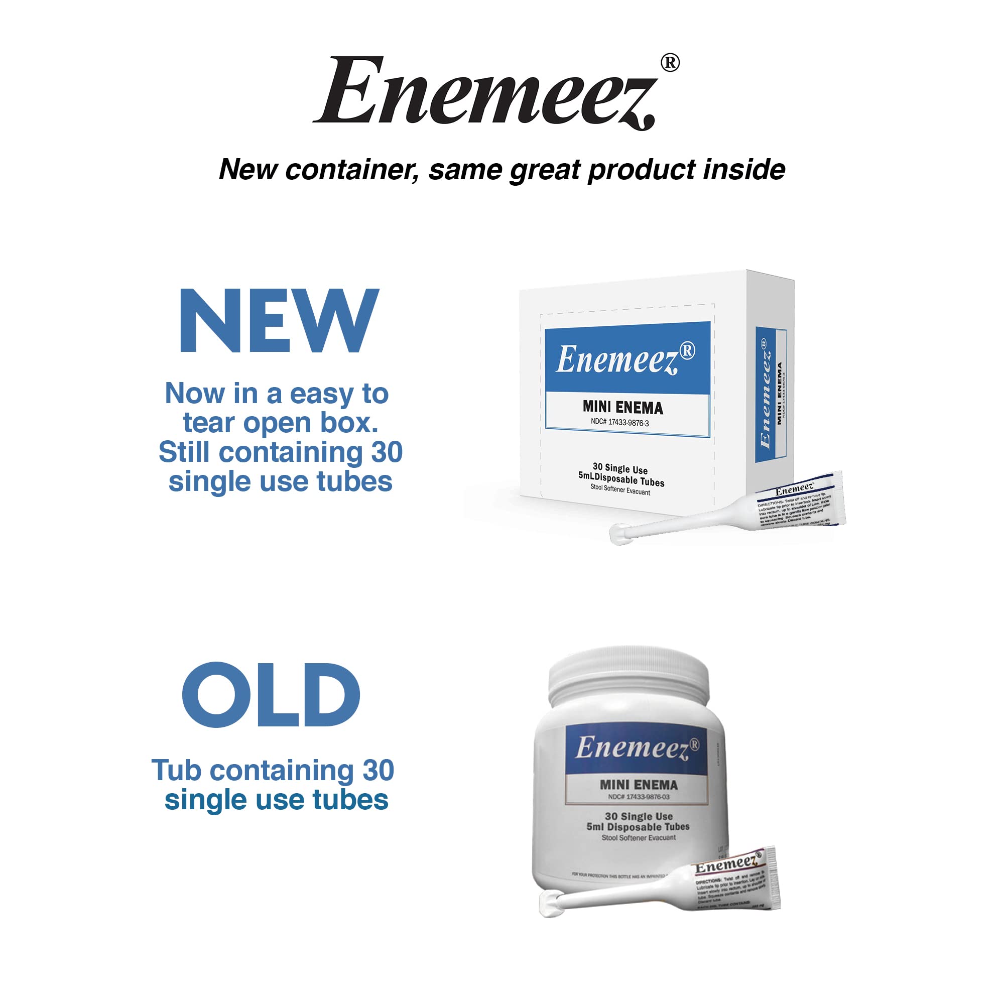Enemeez Plus Mini Enema: produit sûr et non irritant favorable à une utilisation régulière.