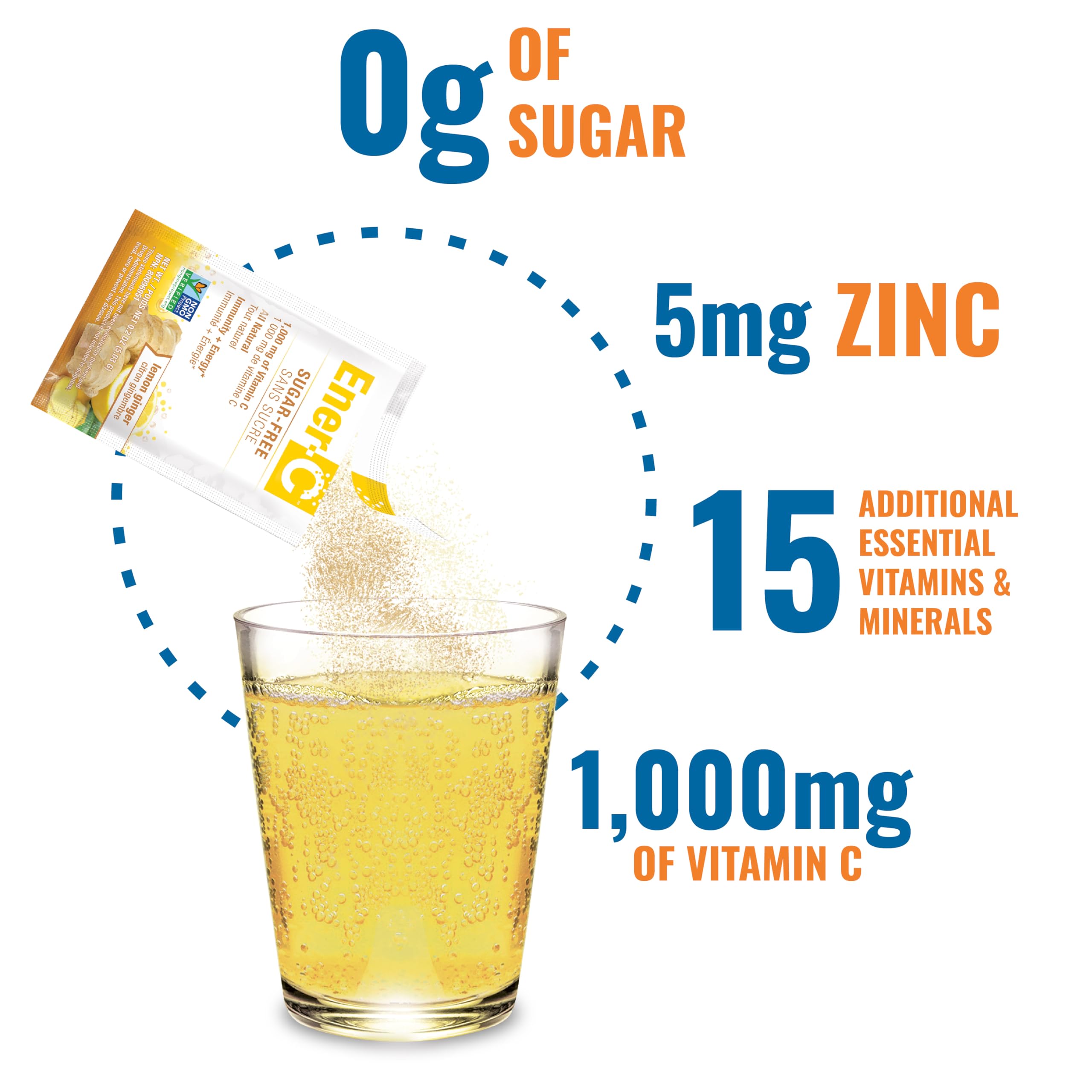 Boisson hydratante Ener-C au goût fruité sans sucre