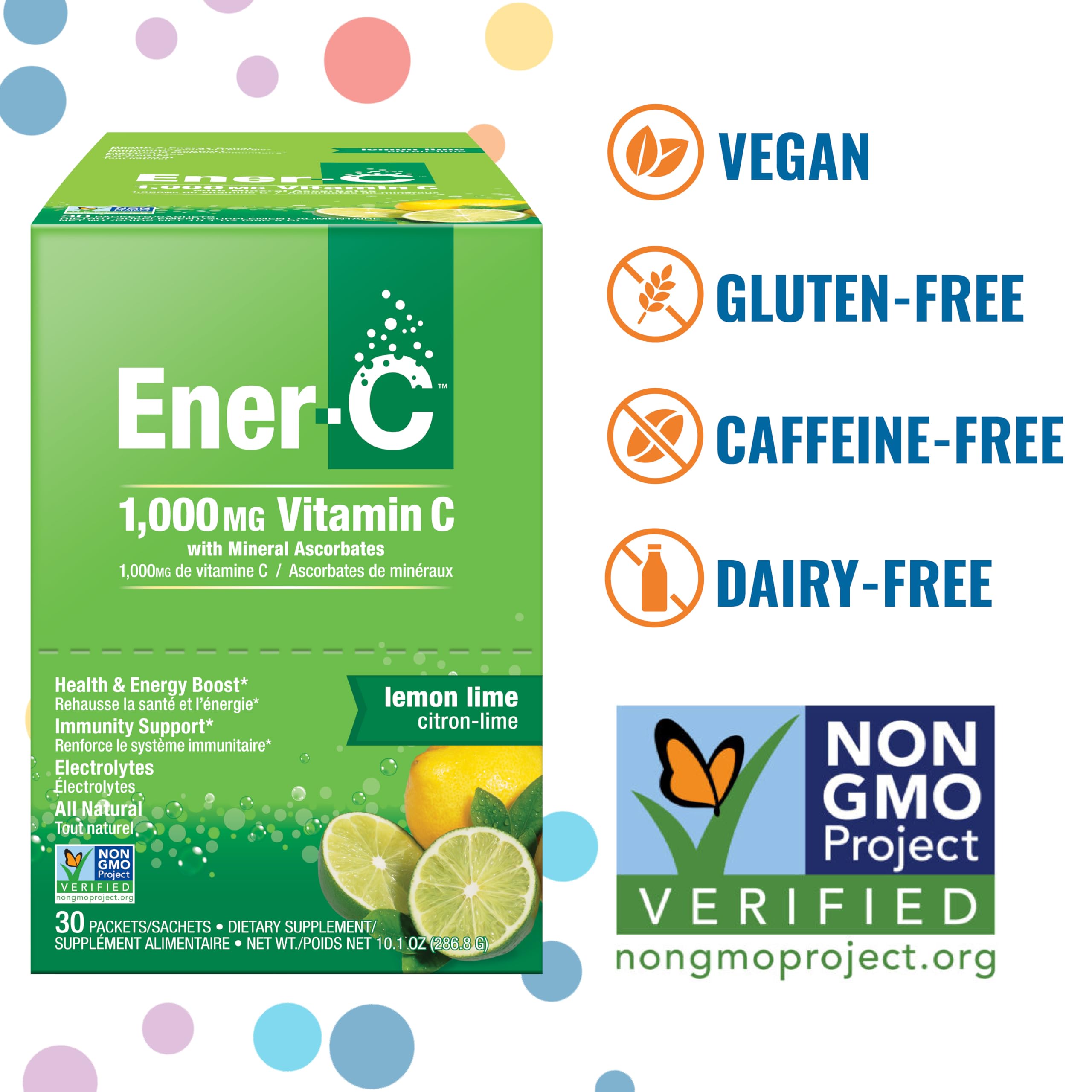 Ener-C hydratation quotidienne avec sachets faciles à doser