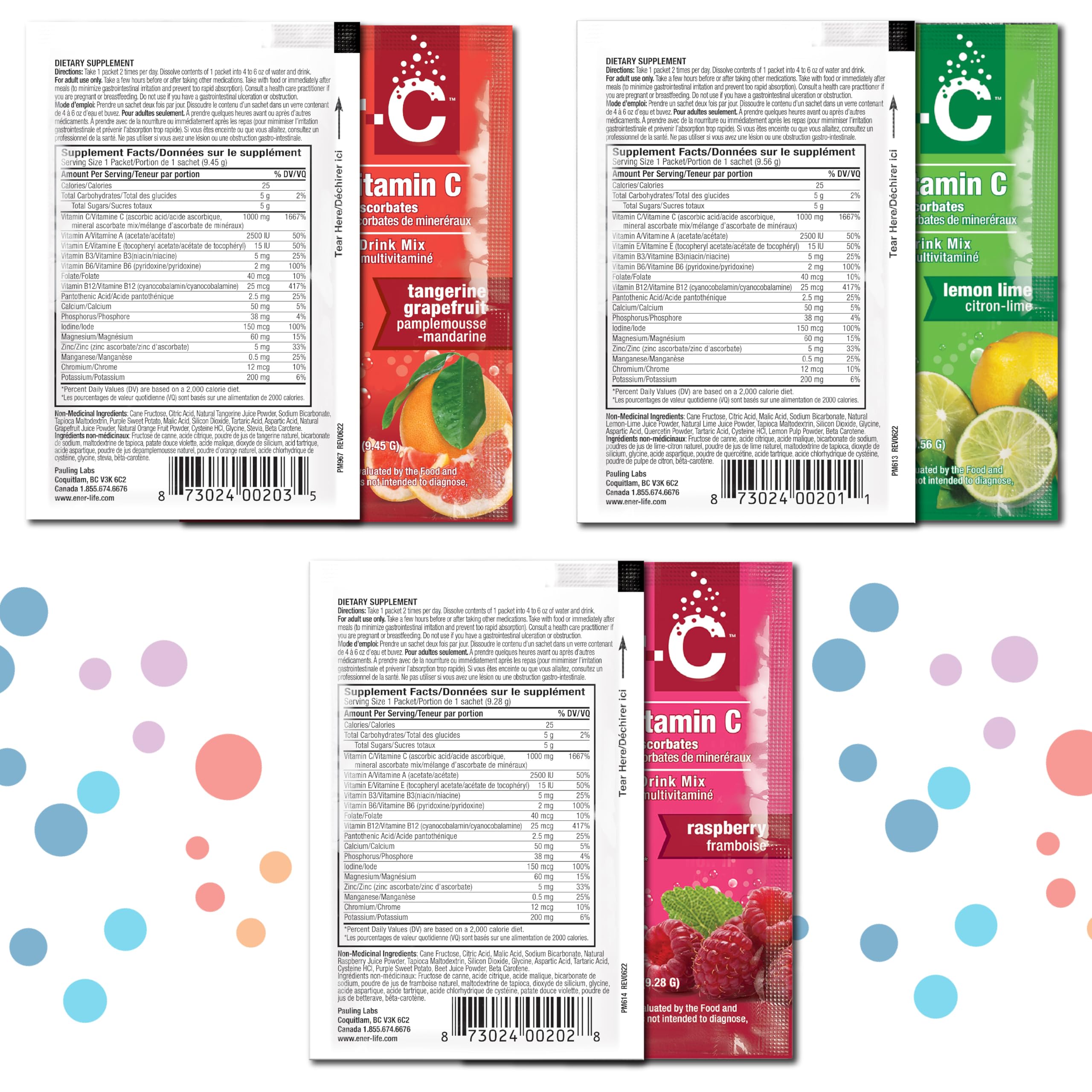 Option vegan et sans gluten Ener-C